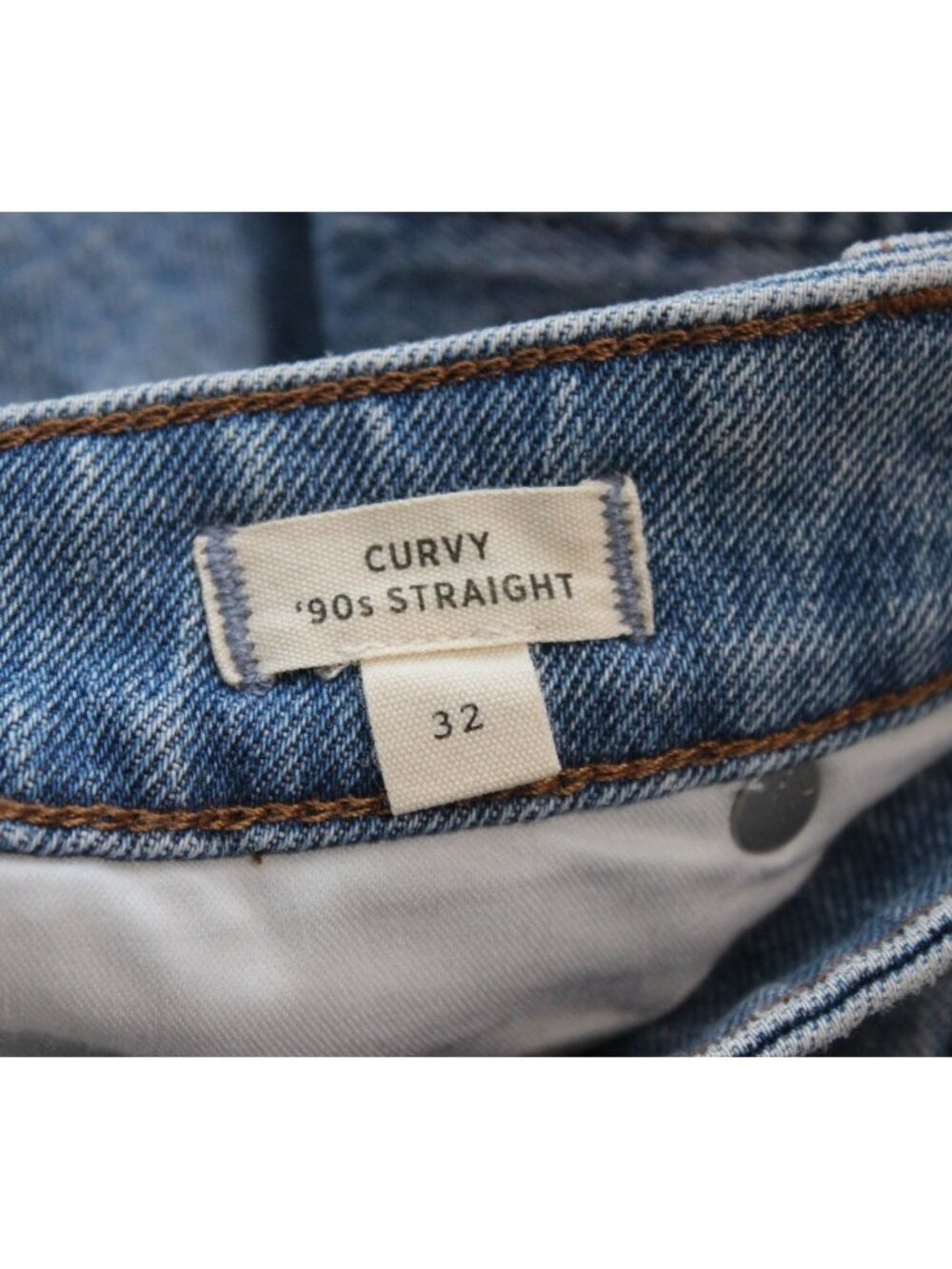 Madewell Jeans Size 32 Curvy 90s Straight High Rise Preppy Classic Retro Boho - Picture 12 of 12
